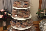 Wedding display apple cider donuts